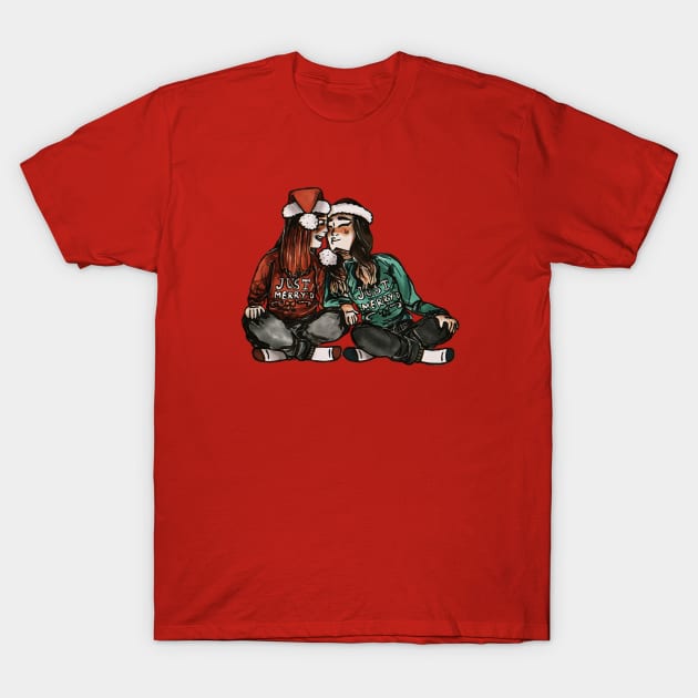 Christmas Wayhaught T-Shirt by Skip A Doodle